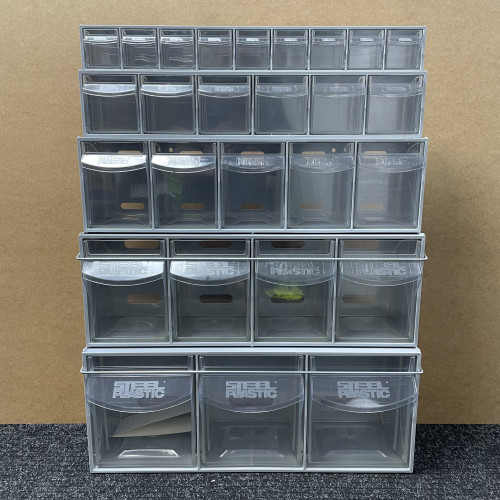 Yorkshire Displays Ltd Van Storage Tilt Bin 6 Grey & Locking Bar